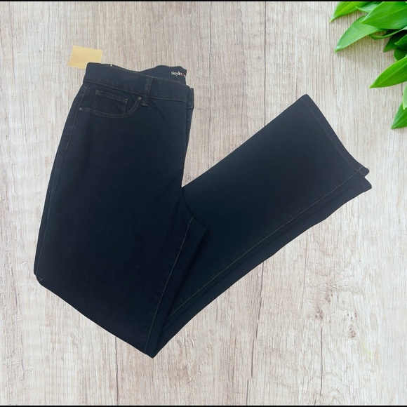 Style & co. Black Bootcut Jeans size 12P - Picture 3 of 5